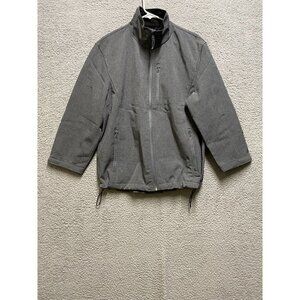 St. John's Bay Zippered Front Jacket Men's Size Medium Gray